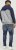 Jack & Jones RUSH White/Grey Blocking Bomber Jacket with Hood Navy Blazer - Kurtki Męskie Duże Rozmiary - Kurtki Duże rozmiary 2XL-8XL