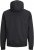 Jack & Jones RUSH SOLID Bomber Jacket with Hood Black - Kurtki Męskie Duże Rozmiary - Kurtki Duże rozmiary 2XL-8XL