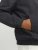 Jack & Jones RUSH SOLID Bomber Jacket with Hood Black - Kurtki Męskie Duże Rozmiary - Kurtki Duże rozmiary 2XL-8XL