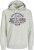 Jack & Jones 2 COL LOGO Hoodie White Melange - Bluzy & bluzy z kapturem - Bluzy & Bluzy z kapturem 2XL-12XL