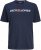 Jack & Jones Corp Logo Crew Neck T-Shirt Navy Blazer - Koszulki - T-shirty meskie Duże Rozmiary - 2XL-14XL