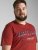 Jack & Jones JJELOGO TEE Red - Koszulki - T-shirty meskie Duże Rozmiary - 2XL-14XL