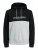 Jack & Jones JJEURBAN BLOCKING SWEAT Black - Bluzy & bluzy z kapturem - Bluzy & Bluzy z kapturem 2XL-12XL