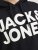 Jack & Jones CORP LOGO Large Print Hoodie Black - Bluzy & bluzy z kapturem - Bluzy & Bluzy z kapturem 2XL-12XL