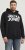 Jack & Jones CORP LOGO Large Print Hoodie Black - Bluzy & bluzy z kapturem - Bluzy & Bluzy z kapturem 2XL-12XL