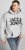 Jack & Jones CORP LOGO Large Print Hoodie Light Grey Melange - Bluzy & bluzy z kapturem - Bluzy & Bluzy z kapturem 2XL-12XL