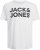 Jack & Jones CORP Logo T-Shirt White w Large Black Print - Koszulki - T-shirty meskie Duże Rozmiary - 2XL-14XL