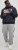Jack & Jones CORP LOGO Large Print Hoodie Navy Blazer - Bluzy & bluzy z kapturem - Bluzy & Bluzy z kapturem 2XL-12XL