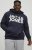 Jack & Jones CORP LOGO Large Print Hoodie Navy Blazer - Bluzy & bluzy z kapturem - Bluzy & Bluzy z kapturem 2XL-12XL