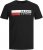 Jack & Jones CORP Logo T-Shirt Black/PLAY 4 - Koszulki - T-shirty meskie Duże Rozmiary - 2XL-14XL