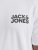 Jack & Jones CORP Logo T-Shirt White w Small Black Print - Koszulki - T-shirty meskie Duże Rozmiary - 2XL-14XL