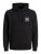 Jack & Jones JJLOCK SWEAT HOOD Black - Bluzy & bluzy z kapturem - Bluzy & Bluzy z kapturem 2XL-12XL