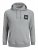 Jack & Jones JJLOCK SWEAT HOOD Grey - Bluzy & bluzy z kapturem - Bluzy & Bluzy z kapturem 2XL-12XL