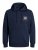 Jack & Jones JJLOCK SWEAT HOOD Navy - Bluzy & bluzy z kapturem - Bluzy & Bluzy z kapturem 2XL-12XL