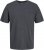 Jack & Jones PAULOS T-Shirt Dark Grey Melange - Koszulki - T-shirty meskie Duże Rozmiary - 2XL-14XL