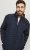 Jack & Jones MULTI SET-IN Sleeves Quilted Jacket With Collar Navy Blazer - Kurtki Męskie Duże Rozmiary - Kurtki Duże rozmiary 2XL-8XL