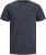 Jack & Jones ORGANIC T-Shirt Navy Blazer/Melange - Koszulki - T-shirty meskie Duże Rozmiary - 2XL-14XL
