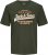 Jack & Jones JJELOGO O-Neck T-Shirt Kombu Green - Koszulki - T-shirty meskie Duże Rozmiary - 2XL-14XL
