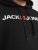Jack & Jones CORP OLD LOGO REG FIT Hoodie Black - Bluzy & bluzy z kapturem - Bluzy & Bluzy z kapturem 2XL-12XL