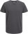 Jack & Jones ORGANIC T-Shirt Dark Grey Melange - Koszulki - T-shirty meskie Duże Rozmiary - 2XL-14XL