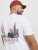 Jack & Jones Boston Photo Crew Neck T-Shirt Bright White - Koszulki - T-shirty meskie Duże Rozmiary - 2XL-14XL