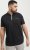 Jack & Jones Fusion Pique Zipper Polo Black - Koszulki polo - Koszulki Polo 2XL-8XL
