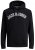 Jack & Jones JJCITY Hoodie Black - Bluzy & bluzy z kapturem - Bluzy & Bluzy z kapturem 2XL-12XL
