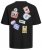 Jack & Jones JORDECAL T-Shirt with Back Print Black - Koszulki - T-shirty meskie Duże Rozmiary - 2XL-14XL