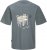 Jack & Jones Lington Back And Front Print Crew Neck T-Shirt Grey - Koszulki - T-shirty meskie Duże Rozmiary - 2XL-14XL