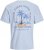 Jack & Jones Summer Vibes Crew Neck T-Shirt Chambray Blue - Koszulki - T-shirty meskie Duże Rozmiary - 2XL-14XL