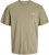 Jack & Jones Ayce Crew Neck T-Shirt Beige - Koszulki - T-shirty meskie Duże Rozmiary - 2XL-14XL
