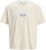 Jack & Jones Parallel Crew Neck T-Shirt Antique White - Koszulki - T-shirty meskie Duże Rozmiary - 2XL-14XL