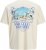 Jack & Jones Parallel Crew Neck T-Shirt Antique White - Koszulki - T-shirty meskie Duże Rozmiary - 2XL-14XL