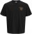 Jack & Jones Parallel Crew Neck T-Shirt Black - Koszulki - T-shirty meskie Duże Rozmiary - 2XL-14XL