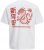 Jack & Jones Snake Dragon Crew Neck T-Shirt Bright White - Koszulki - T-shirty meskie Duże Rozmiary - 2XL-14XL