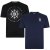 Kam Jeans 5348 T-shirt Vintage/Denim Twin Pack - Koszulki - T-shirty meskie Duże Rozmiary - 2XL-14XL