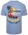 Kam Jeans 5711 Endless Summers Slub Tee With Back Print Blue - Koszulki - T-shirty meskie Duże Rozmiary - 2XL-14XL