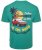 Kam Jeans 5711 Endless Summers Slub Tee With Back Print Emerald - Koszulki - T-shirty meskie Duże Rozmiary - 2XL-14XL