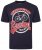 Kam Jeans 5712 Twin Pack Motorcycle/Cycle Print Tee Black and Navy - Koszulki - T-shirty meskie Duże Rozmiary - 2XL-14XL