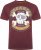 Kam Jeans 5753 Buccaneer Print T-Shirt BURGUNDY MARL - Koszulki - T-shirty meskie Duże Rozmiary - 2XL-14XL