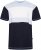 Kam Jeans 5780 Cut And Sew Panel T-Shirt Navy - Koszulki - T-shirty meskie Duże Rozmiary - 2XL-14XL
