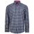 Kam Jeans 6156 Long Sleeve Check Shirt Navy - Koszule - Koszule 2XL-10XL