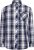 Kam Jeans 6301 LS Casual Check Shirt Navy - Koszule - Koszule 2XL-10XL