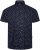 Kam Jeans 6325 Dobby Print Short Sleeve Shirt Black - Koszule - Koszule 2XL-10XL