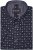 Kam Jeans 6325 Dobby Print Short Sleeve Shirt Black - Koszule - Koszule 2XL-10XL
