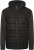 Kam Jeans KV135 Quilted Zip Thru Hoody with Padded Body & Jersey Sleeves Black TALL SIZES - ODZIEŻ MĘSKA MT-6XLT - WYSOKIE-rozmiary