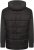 Kam Jeans KV135 Quilted Zip Thru Hoody with Padded Body & Jersey Sleeves Black TALL SIZES - ODZIEŻ MĘSKA MT-6XLT - WYSOKIE-rozmiary