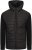 Kam Jeans KV136 Padded Body And Jersey Sleeves Hybrid Zip Thru Quilted Hoody Black TALL SIZES - ODZIEŻ MĘSKA MT-6XLT - WYSOKIE-rozmiary