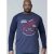 D555 Neill Long Sleeve T-shirt Navy - Koszulki - T-shirty meskie Duże Rozmiary - 2XL-14XL