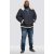 D555 Hudson Hooded Puffer Jacket Navy - Kurtki Męskie Duże Rozmiary - Kurtki Duże rozmiary 2XL-8XL